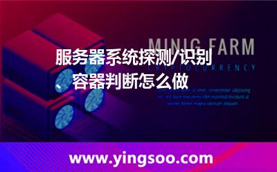 服務器系統(tǒng)探測/識別、容器判斷怎么做
