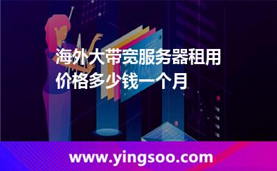 海外大帶寬服務器租用價格多少錢一個月 海外大帶寬服務器租用價格多少錢一個月