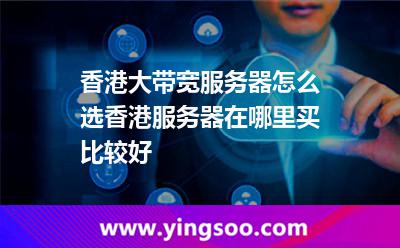 香港大帶寬服務(wù)器怎么選香港服務(wù)器在哪里買比較好 香港大帶寬服務(wù)器怎么選香港服務(wù)器在哪里買比較好
