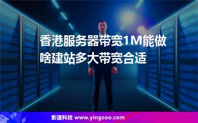 香港服務(wù)器帶寬1M能做啥建站多大帶寬合適