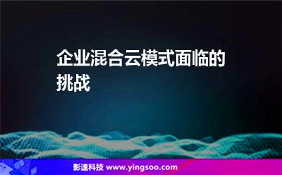 混合企業(yè):企業(yè)混合云模式面臨的挑戰(zhàn) 混合企業(yè)