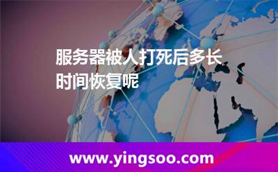 服務(wù)器被人打死后多長(zhǎng)時(shí)間恢復(fù)呢 服務(wù)器被人打死后多長(zhǎng)時(shí)間恢復(fù)呢