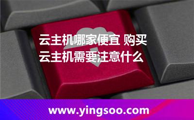 云主機(jī)哪家便宜 購(gòu)買云主機(jī)需要注意什么 云主機(jī)哪家便宜 購(gòu)買云主機(jī)需要注意什么