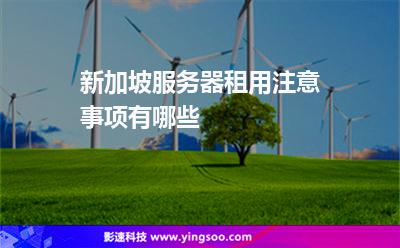 新加坡服務(wù)器租用注意事項(xiàng)有哪些 新加坡服務(wù)器租用注意事項(xiàng)有哪些
