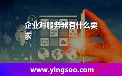 企業(yè)對服務(wù)器有什么要求 企業(yè)對服務(wù)器有什么要求
