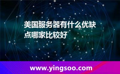美國服務器有什么優(yōu)缺點，哪家比較好