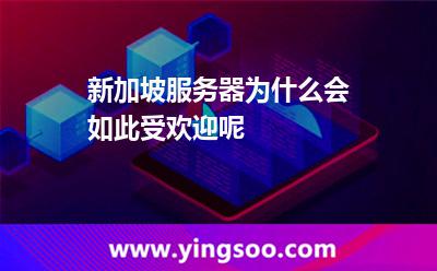 新加坡服務器為什么會如此受歡迎呢 新加坡服務器為什么會如此受歡迎呢