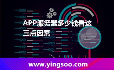 APP服務(wù)器多少錢看這三點(diǎn)因素 服務(wù)器租用
