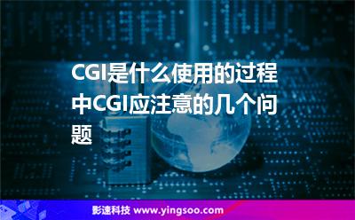 程序服務器:CGI是什么,使用的過程中CGI應注意的幾個問題 程序服務器