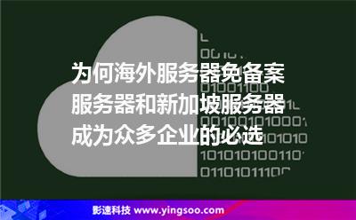 為何海外服務(wù)器免備案服務(wù)器和新加坡服務(wù)器成為眾多企業(yè)的必選 為何海外服務(wù)器免備案服務(wù)器和新加坡服務(wù)器成為眾多企業(yè)的必選