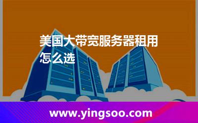 美國大帶寬服務(wù)器租用怎么選