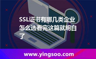 SSL證書有哪幾類企業(yè)怎么選看完這篇就明白了 SSL證書有哪幾類企業(yè)怎么選看完這篇就明白了
