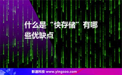 什么是“快存儲”，有哪些優(yōu)缺點