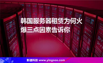 韓國(guó)服務(wù)器租賃為何火爆三點(diǎn)因素告訴你 韓國(guó)服務(wù)器租賃為何火爆三點(diǎn)因素告訴你