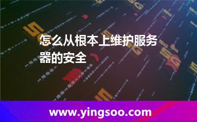 怎么從根本上維護(hù)服務(wù)器的安全