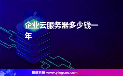 企業(yè)云服務(wù)器多少錢一年 企業(yè)云服務(wù)器多少錢一年