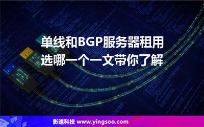 單線和BGP服務(wù)器租用選哪一個(gè)一文帶你了解