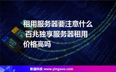 租用服務(wù)器要注意什么 百兆獨(dú)享服務(wù)器租用價(jià)格高嗎 租用服務(wù)器要注意什么 百兆獨(dú)享服務(wù)器租用價(jià)格高嗎