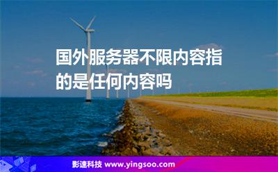 國(guó)外服務(wù)器不限內(nèi)容指的是任何內(nèi)容嗎