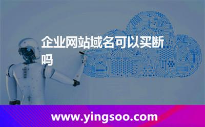 企業(yè)網(wǎng)站域名可以買(mǎi)斷嗎? 企業(yè)網(wǎng)站域名可以買(mǎi)斷嗎?