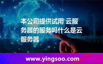 本公司提供試用 云服務(wù)器的服務(wù)嗎什么是云服務(wù)器