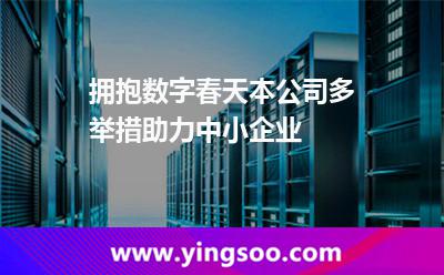 擁抱數(shù)字春天，本公司多舉措助力中小企業(yè)