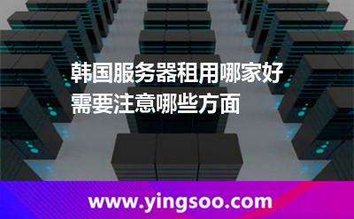 韓國服務(wù)器租用哪家好需要注意哪些方面 韓國服務(wù)器租用哪家好需要注意哪些方面