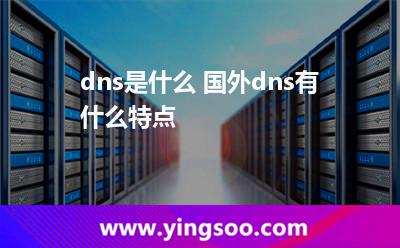 dns是什么 國外dns有什么特點 dns是什么 國外dns有什么特點