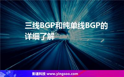 三線BGP和純單線BGP的詳細了解 三線BGP和純單線BGP的詳細了解