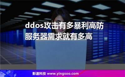 ddos攻擊有多暴利，高防服務(wù)器需求就有多高