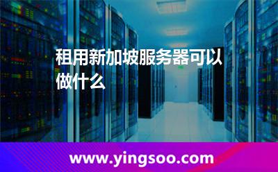 租用新加坡服務(wù)器可以做什么 租用新加坡服務(wù)器可以做什么