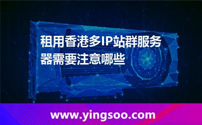 租用香港多IP站群服務(wù)器需要注意哪些