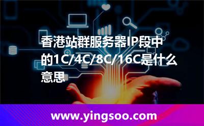香港站群服務(wù)器IP段中的1C/4C/8C/16C是什么意思