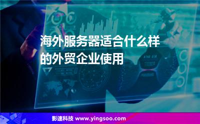 海外服務(wù)器適合什么樣的外貿(mào)企業(yè)使用 海外服務(wù)器適合什么樣的外貿(mào)企業(yè)使用