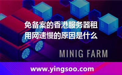 服務(wù)器租用_免備案的香港服務(wù)器租用網(wǎng)速慢的原因是什么  服務(wù)器租用