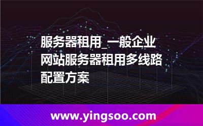 服務(wù)器租用_服務(wù)器租用_一般企業(yè)網(wǎng)站服務(wù)器租用多線路配置方案  服務(wù)器租用