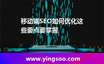 移動端SEO如何優(yōu)化這些要點要掌握 網(wǎng)站服務(wù)器