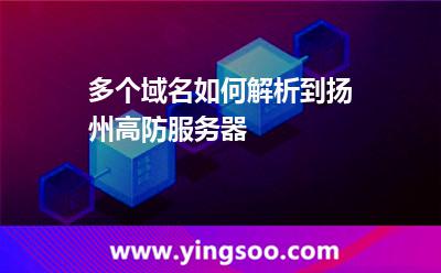 多個域名如何解析到揚(yáng)州高防服務(wù)器