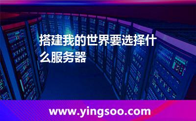 搭建我的世界要選擇什么服務(wù)器 搭建我的世界要選擇什么服務(wù)器