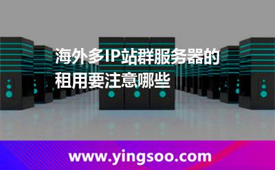 海外多IP站群服務(wù)器的租用，要注意哪些