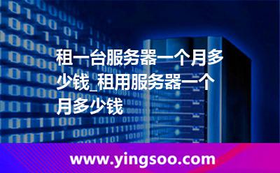 租用服務(wù)器_租一臺服務(wù)器一個月多少錢_租用服務(wù)器一個月多少錢 租用服務(wù)器