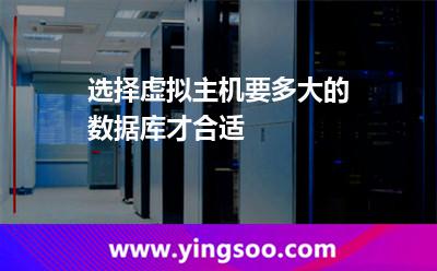 選擇虛擬主機要多大的數(shù)據(jù)庫才合適