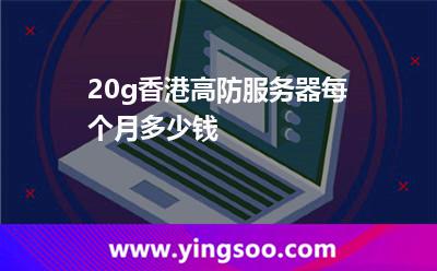 20g香港高防服務(wù)器每個(gè)月多少錢