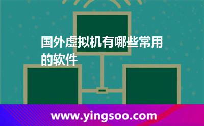國外虛擬機有哪些常用的軟件