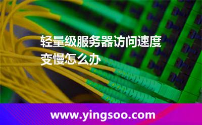 輕量級(jí)服務(wù)器訪問速度變慢怎么辦