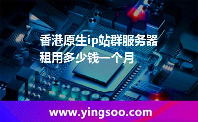 香港原生ip站群服務(wù)器租用多少錢一個(gè)月
