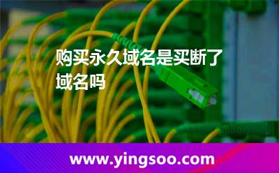 購買永久域名是買斷了域名嗎? 購買永久域名是買斷了域名嗎?