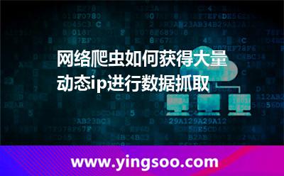 網(wǎng)絡(luò)爬蟲(chóng)如何獲得大量動(dòng)態(tài)ip進(jìn)行數(shù)據(jù)抓取 網(wǎng)絡(luò)爬蟲(chóng)如何獲得大量動(dòng)態(tài)ip進(jìn)行數(shù)據(jù)抓取
