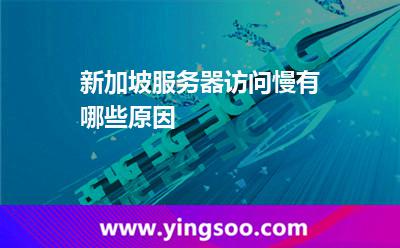 新加坡服務器訪問慢有哪些原因