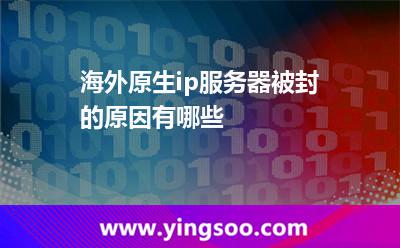海外原生ip服務(wù)器被封的原因有哪些